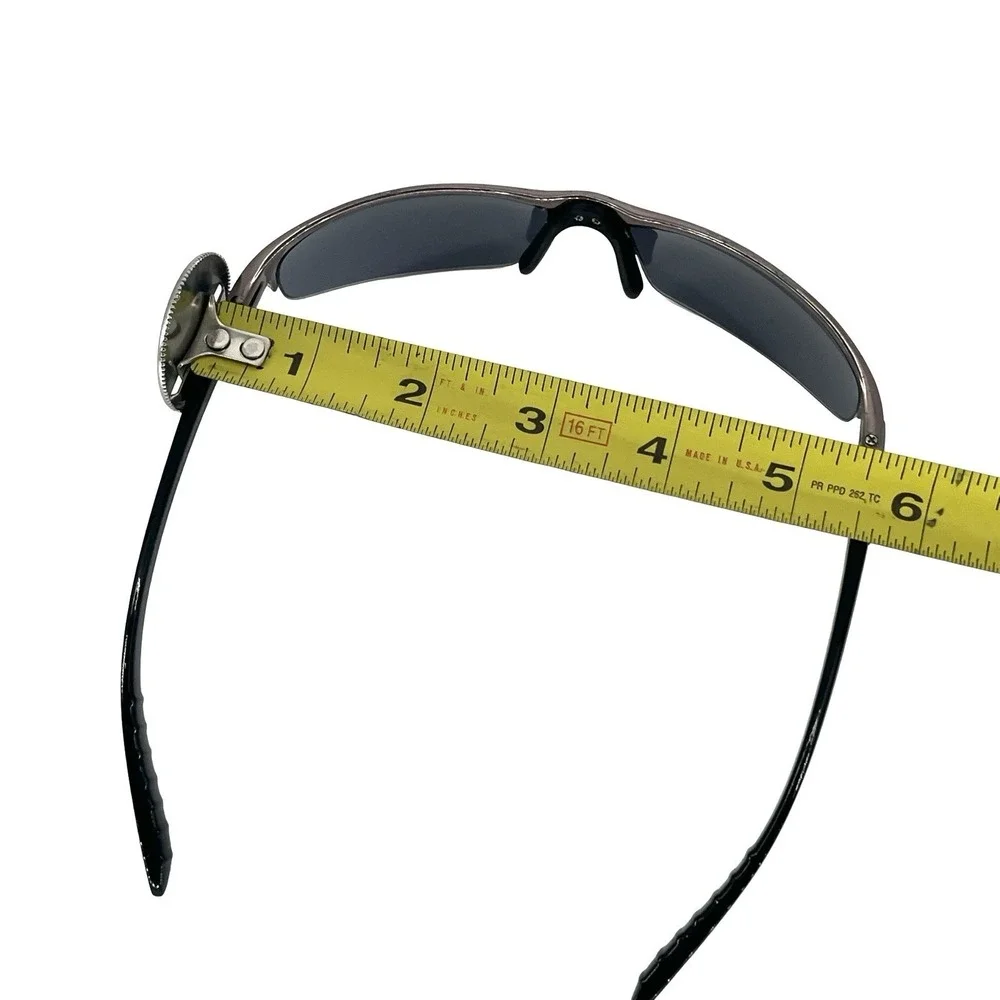 Dockers Men's Wraparound Sport Sunglasses Gray Lens Gunmetal Semi-Rimless
